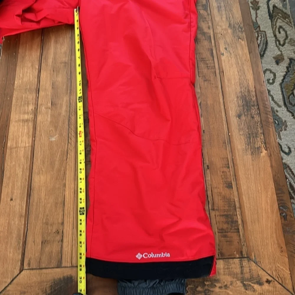 Columbia Omni-tech red ski pants, size XL
